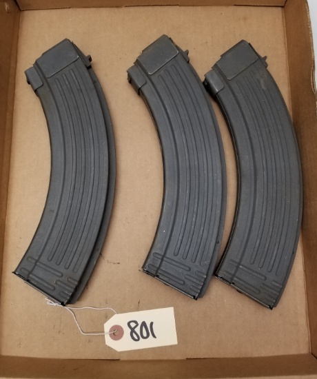 (3) Steel 40rd AK-47 7.62x39mm Mags