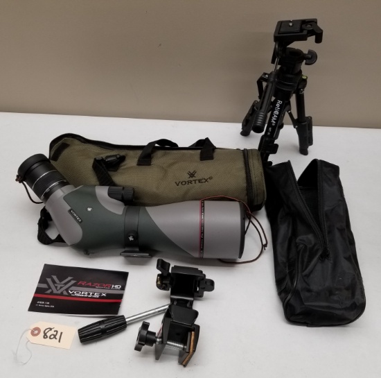 Like New Vortex Razor 85mm HD Spotting Scope+Mount