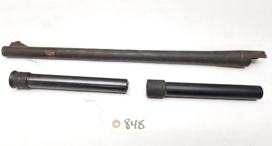 Used 12 Gauge Shotgun Barrel & Extended Feed Tubes