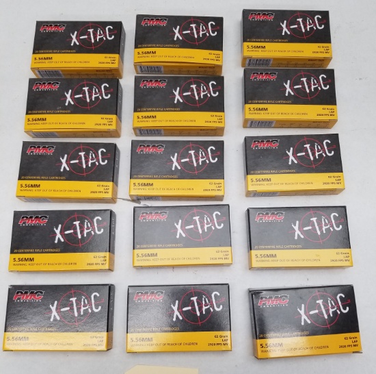 300rds PMC X-Tac 5.56mm 62GR LAP Ammo