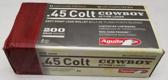 50rds Aguila .45Colt 200GR Ammo