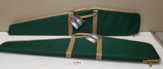 (2) Brand New Bull Dog 48" Grn/Tan Rifle Case