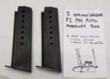 (2) Walther P1 9mm Pistol Mags