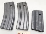 (3) Colt Factory AR-15 Steel Rifle Mags