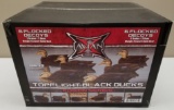 6pc Avian Topflight Flocked Black Duck Decoy's