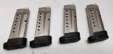 (4) Smith & Wesson M&P Shield 9mm 8rd Mags