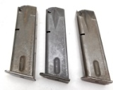 (3) 9mm Double Stack Government Use Pistol Mags