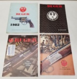 (4) Vintage Ruger Firearms Catalogs
