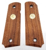 Colt Model 1911 Checkered Wooden Grips