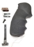 S&W Hogue N-Frame Round Butt Grips & Rear Sight