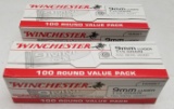 200rds Winchester 9mm Luger 115GR FMJ Ammo