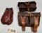 Assorted Military Pouch W/Oilers & Cleaning Tool