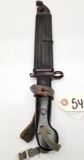 Ak-47 Wire Cutter Bayonet & Scabbard