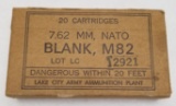 (20 Rounds) 7.62 Nato Blank Rounds