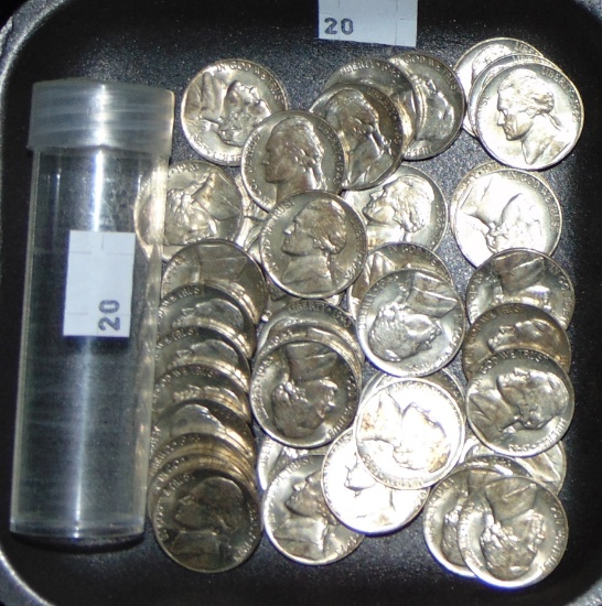 40 1943-P U.S. UNC. Silver War Nickels.