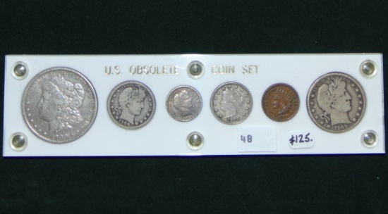 Obsolete Coin Set: 1900-O Dollar, 1909 Half Dollar