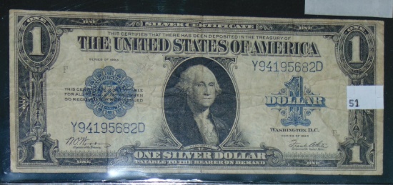 Series 1923 $1 Silver Certificate VG+.