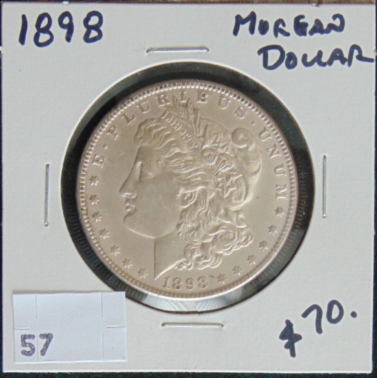 1898 Morgan Dollar (cleaned).