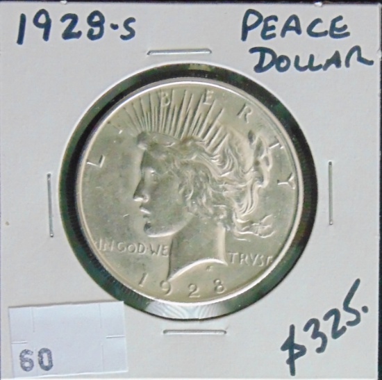 1928-S Peace Dollar. Nice!