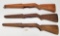 (3) Used M1 Garand Wood Rifle Stocks