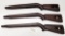 (3) Used M1 Carbine Wood Rifle Stocks