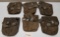 (6) Used East German Canvas AK-47 Mag Pouches