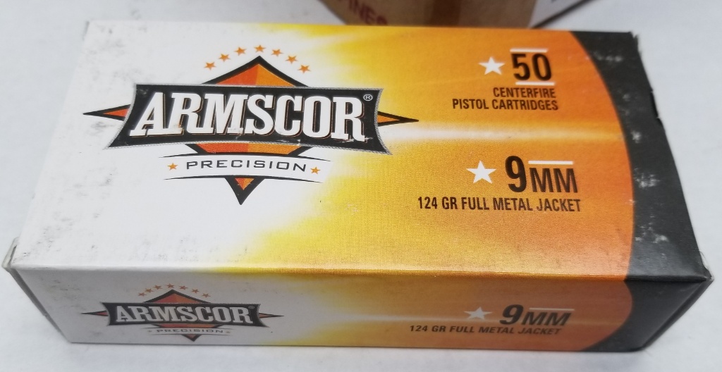 1000rds Armscor 9mm 124Gr Full Metal Jacket Ammo | Guns & Military  Artifacts Ammo | Online Auctions | Proxibid