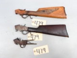 (CR) (3) Assorted Falling Block Rifle Receivers