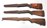 (3) Used M1 Garand Wood Rifle Stocks