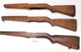 (3) Used M1 Garand Wood Rifle Stocks