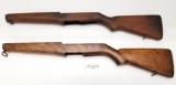 (2) Used M1 Garand Wood Rifle Stocks