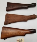 (3) Assorted Enfield Rifle Stocks