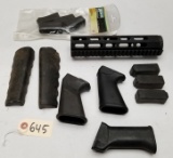 Assorted AR-15 Parts & Unknown Rifle Pistol Grips