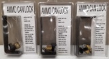 (3) Metal ammo Can Locks