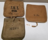 (1) Rock Island+(2) Unmarked Military Canvas Pouch