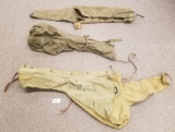 (3) Assorted Military Canvas Rifle Cases