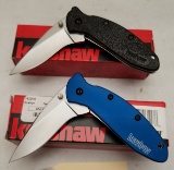 (2) New Kershaw Scallion Folding Knives