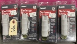 (4) New Sabre 3-in-1 Formula Defense Spray Bottles