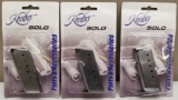 (3) New Kimber Solo 6rd 9mm Stainless Mags