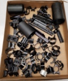 Large Assortment of Scope Mounting Parts