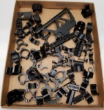 Large Assortment of Scope Mounting Parts