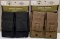 (2) New Tac Sheild BLK&FDE Molle Mag Pouches