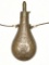 US Issue 1848 Batty Brass Embossed Powder Flask