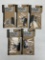 (5 Pcs) Magpul M-Lok 5 Slot Pic Rail Sections