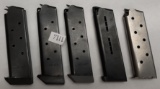 (5Pcs.) 1911 Pattern Mags. 45 Auto