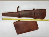 Hunter Brand Leather Rifle Scabbard