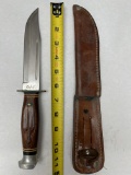Ka-Bar Model 1208 USA Fixed Blade Knife W/ Sheath