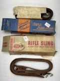 (2 Pcs) Leather Rifle Slings In box