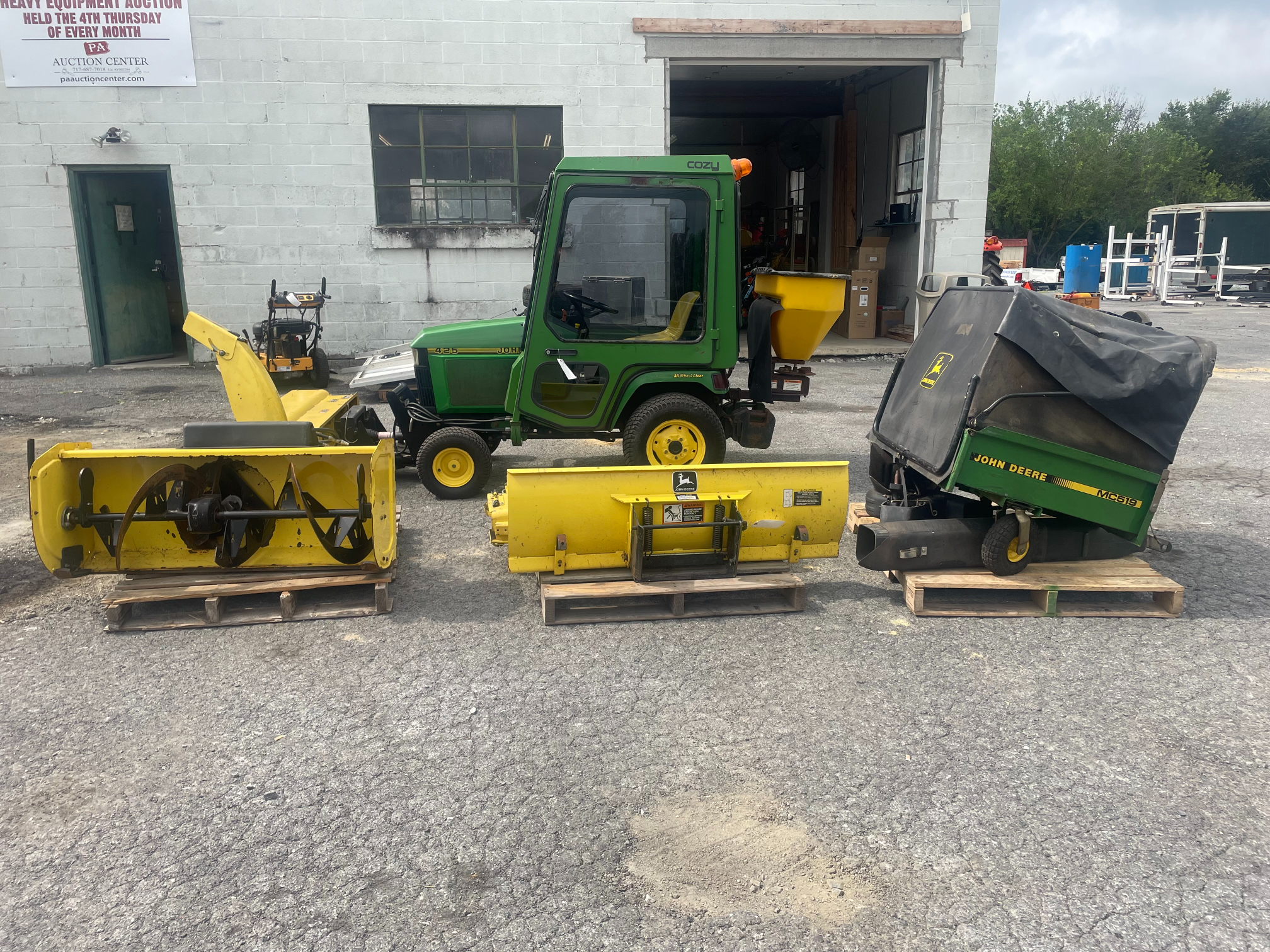 John deere online 425 attachments