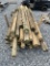 Skid Lot Of Wooden Fence Posts